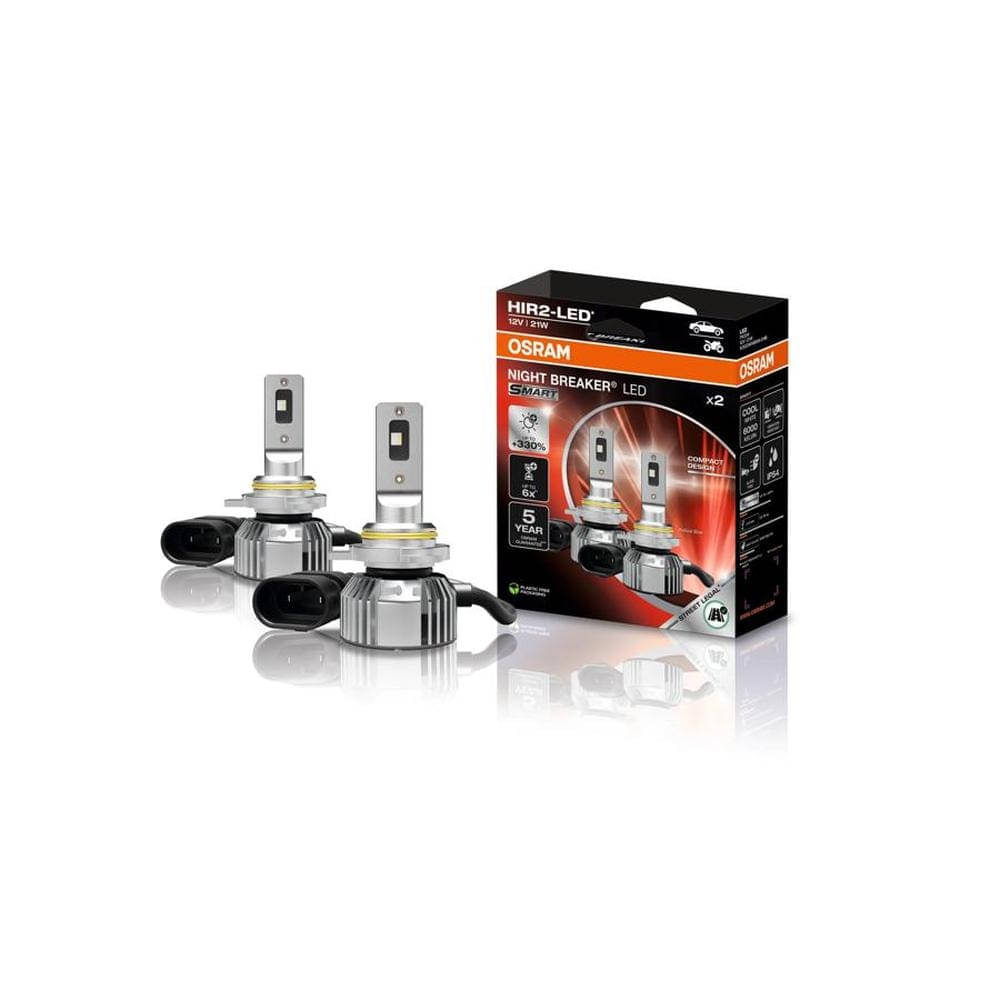 OSRAM NIGHT BREAKER® LED SMART HIR2 Fern- und Abblendlichtlampe 2er-Set - 9012DWNBSM-2HB