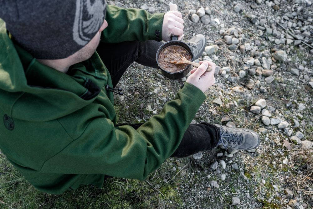 PETROMAX Emaille Stieltopf schwarz 0-5 Liter - px-panen0.5-s