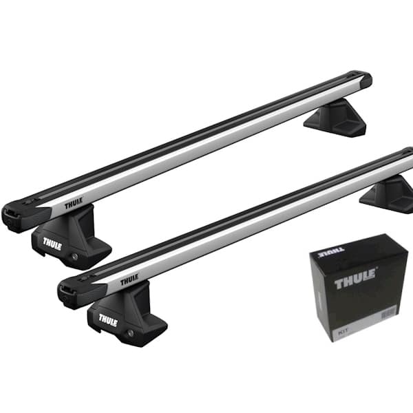 THULE Dachträger Evo SlideBar 7105 892 5479 Kompletter THULE Dachtraeger Evo mit ausziehbaren SlideBar Aluschienenprofilen