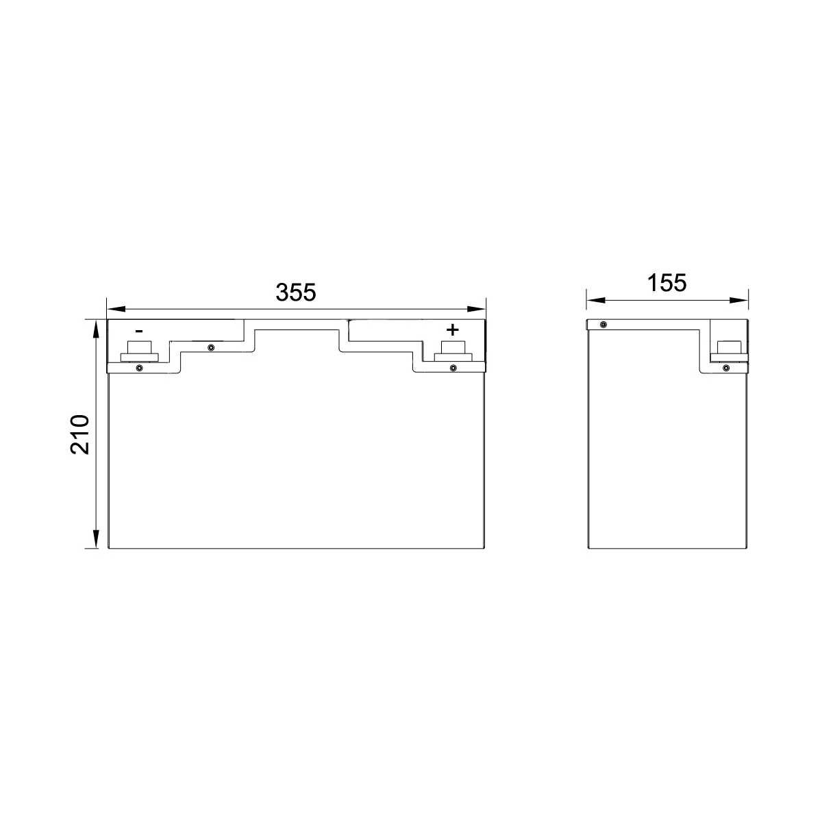 BULLTRON Lithium-Batterie POLAR 230Ah 12V inkl. BMS 200A Dauerstrom - App - LI230B200-12-P