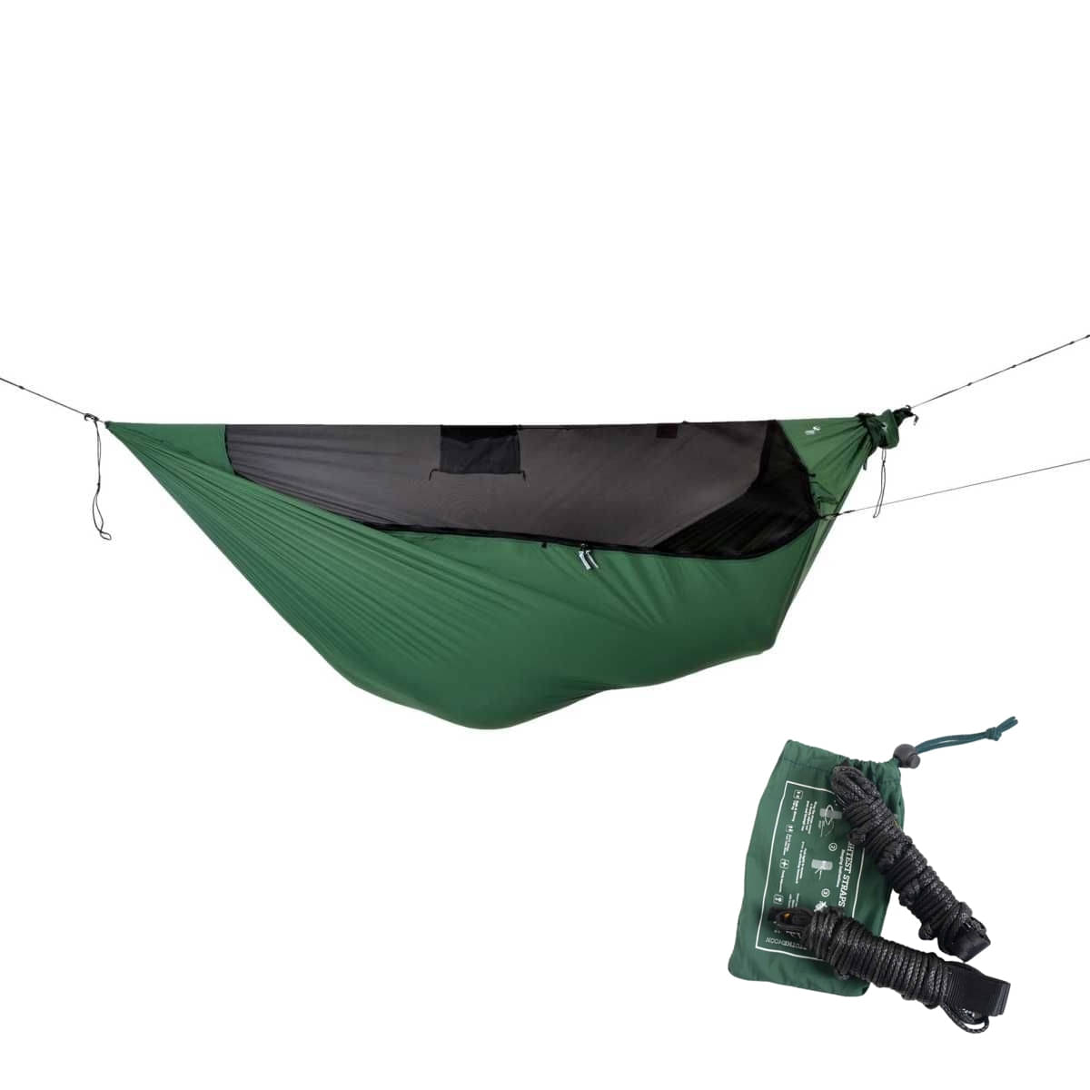 TICKET TO THE MOON Lightest Pro Hammock Hängematte Forest Green inkl. Lightest Straps TICKET TO THE MOON Lightest Pro Hammock Haengematte Forest Green inkl. Lightest Straps - TMLPROR51 TMLSTRAP