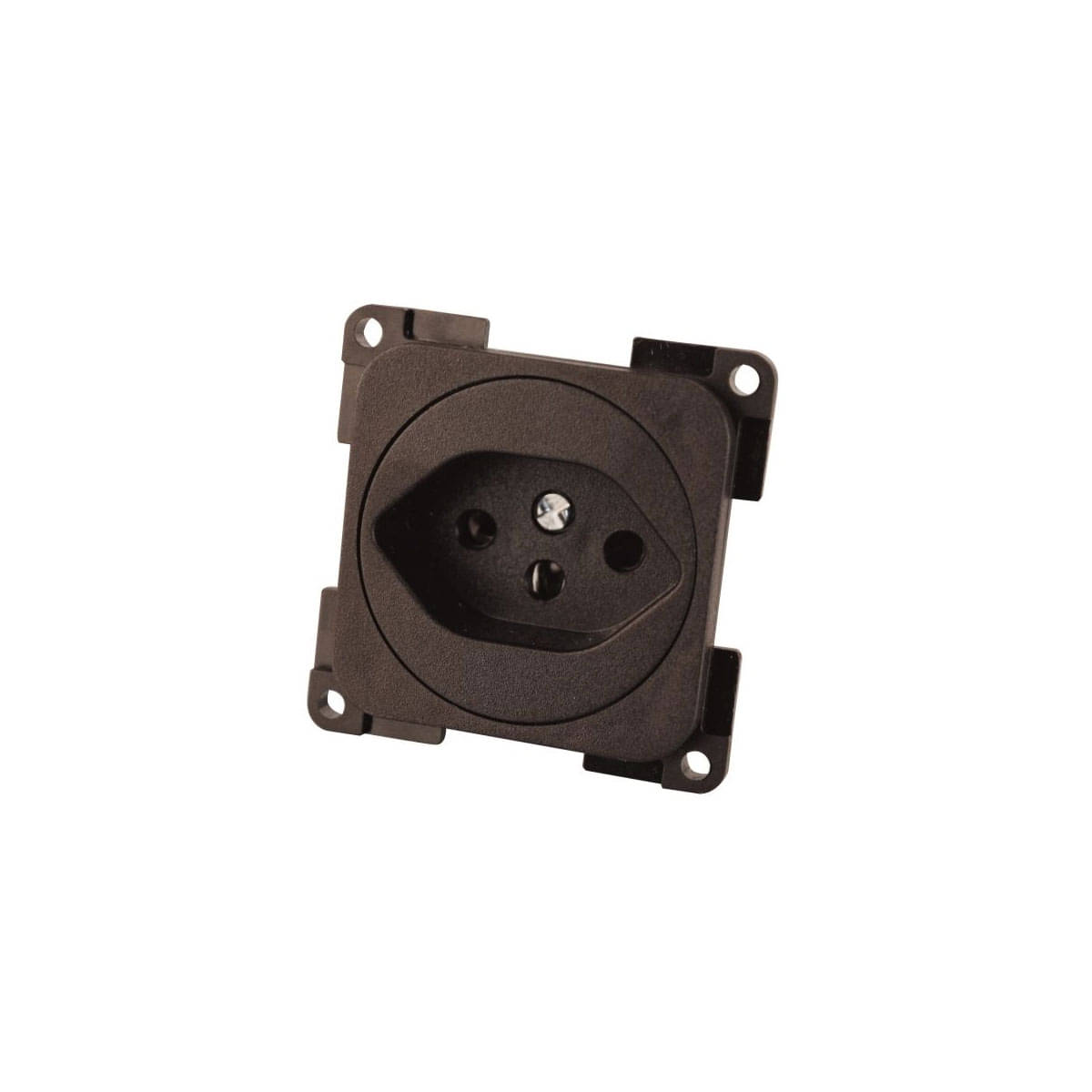 INPROJAL System 10-000 20.000 Einbau-Steckdose Schweizer Norm braun - 1002013 CHSRBR