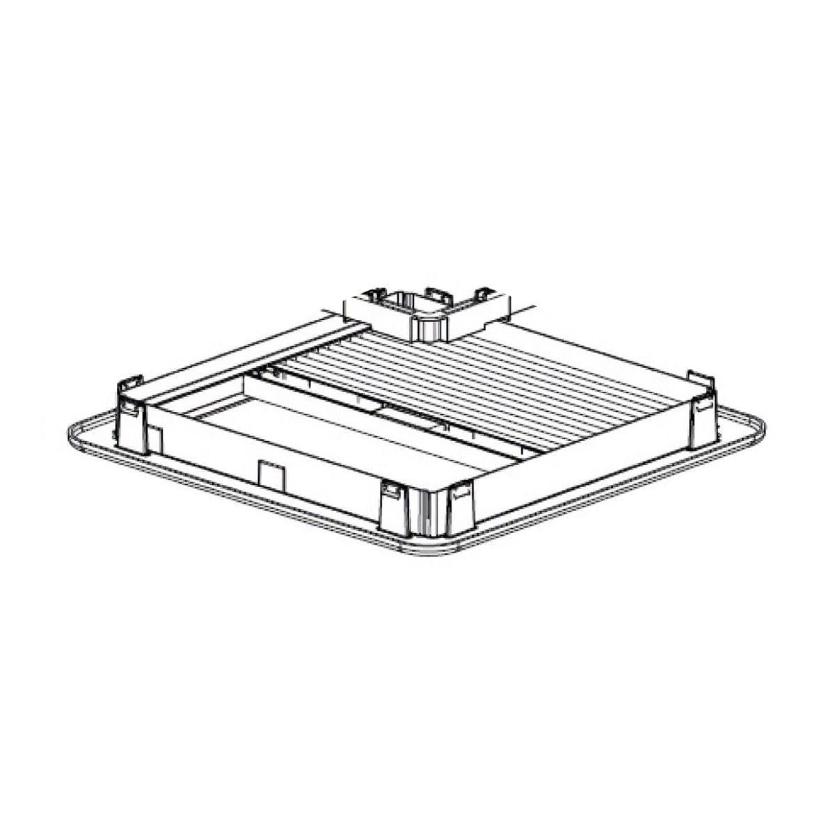 DOMETIC reserveonderdeel binnenframe compleet voor Micro Heki Dometic Seitz Drucktaster mit Montageteilen fuer Mini Heki
