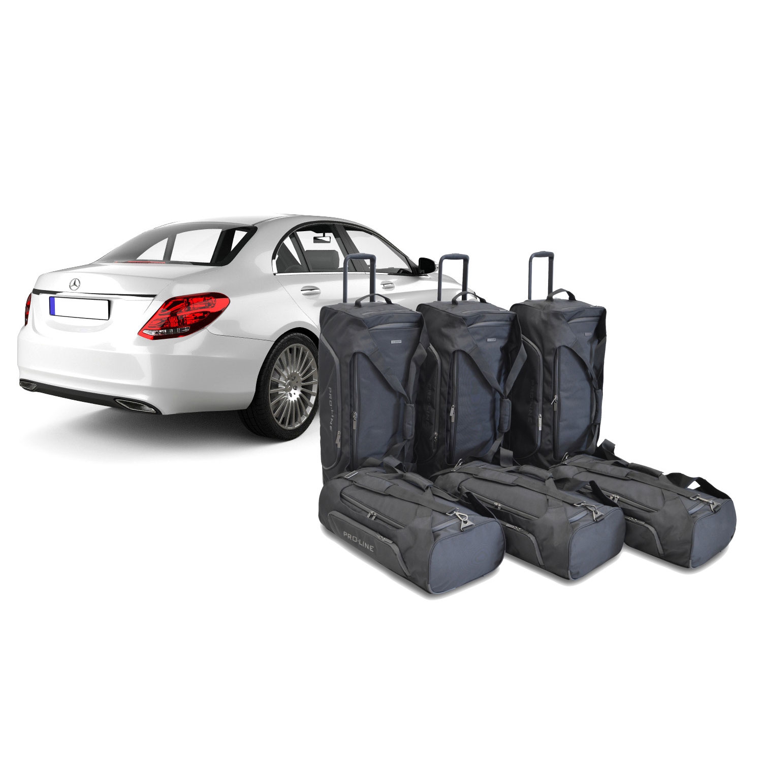 Car Bags Pro-Line M25301SP Mercedes C-Klasse 4-Tuerer Limousine -W206- Bj- 21-heute Reisetaschen Set- Auf Ihr Auto massgeschneidert- Das Original