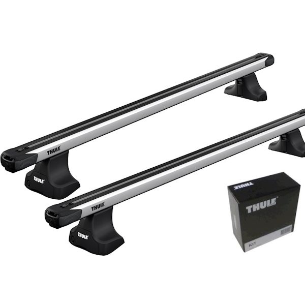 Kompletter THULE Dachtraeger mit ausziehbaren SlideBar Aluschienenprofilen