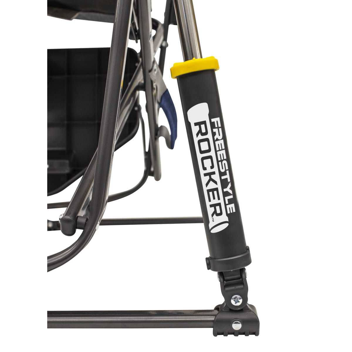 GCI faltbarer Schaukelstuhl Freestyle Rocker mit Seitentisch Heathered Indigo - 371145