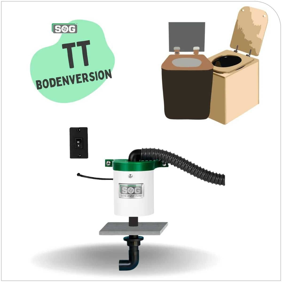 SOG Toiletten Entlueftung Bodenvariante Typ TT fuer Trenntoiletten 414 030 0