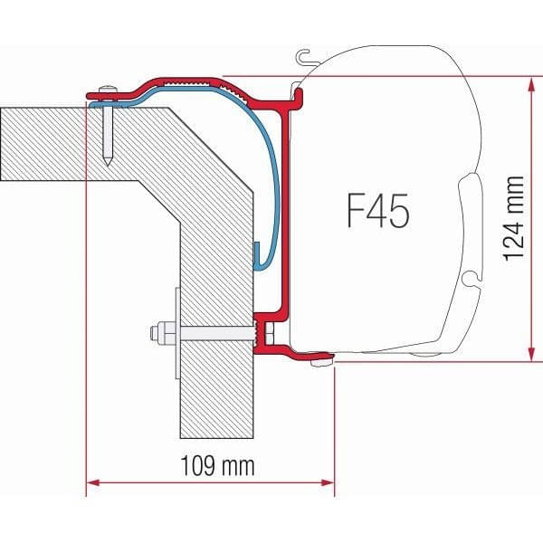 FIAMMA Adapter Kit Laika X fuer Markise F45 ZIP 98655-761