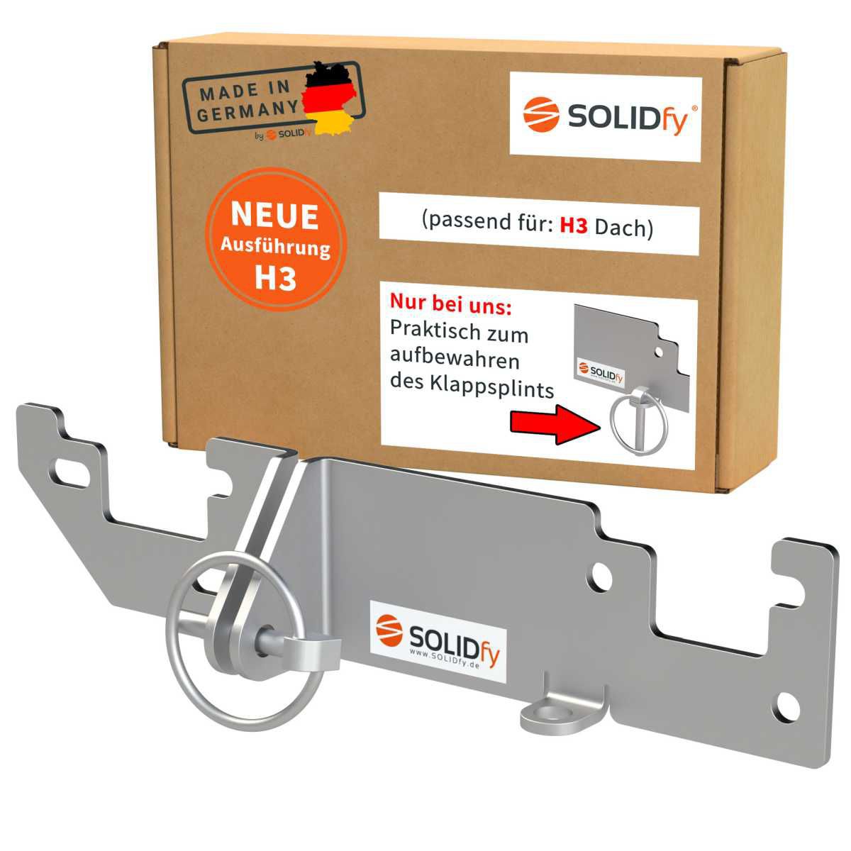 SOLIDFY Prick Stop Hecktuerverriegelung fuer H3 Dach