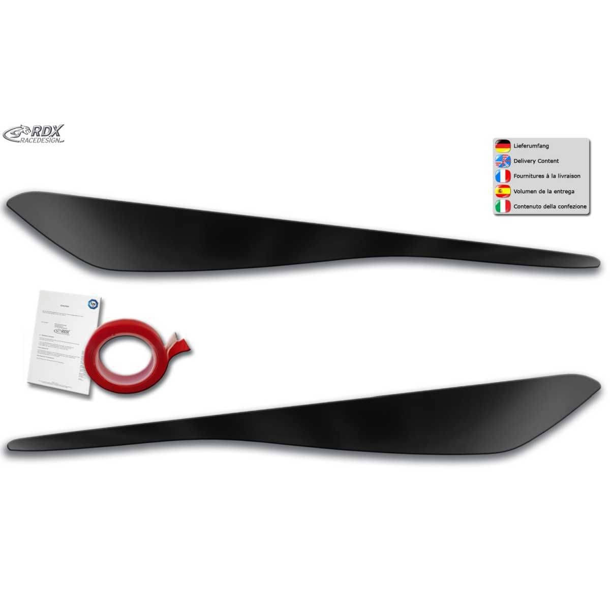 RDX Racedesign Scheinwerferblenden Boeser Blick fuer FORD Fiesta MK8 JHH Bj. 2017-2022 - RDSB156