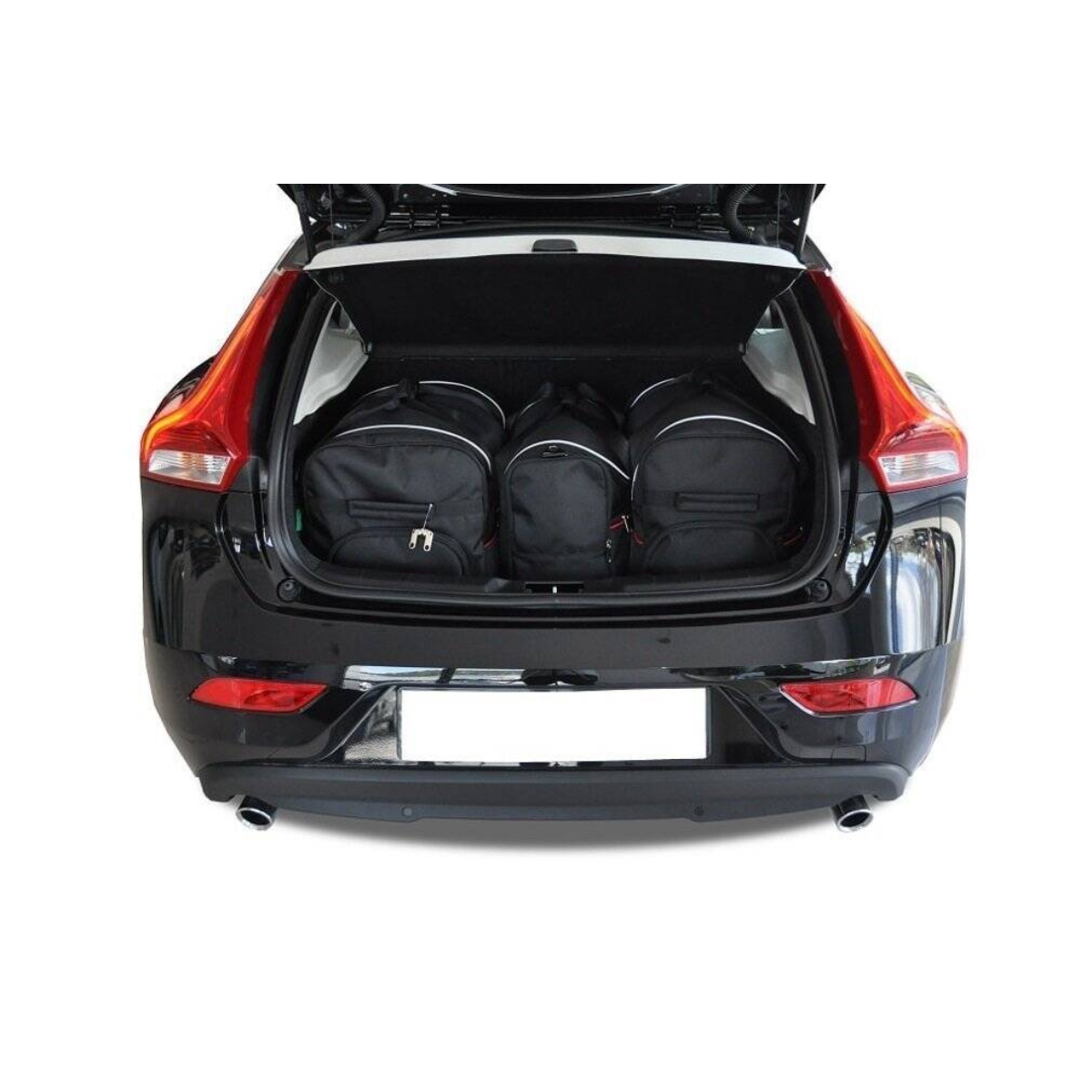 KJUST Kofferraum Taschen Set fuer VOLVO V40 CROSS COUNTRY Bj. 2012-2019 3er-Set - 7042015