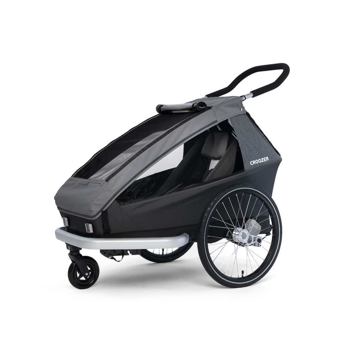 CROOZER Kinderfahrradanhaenger Kid Keeke 1 3in1-Set Mountain Gray - 121600923