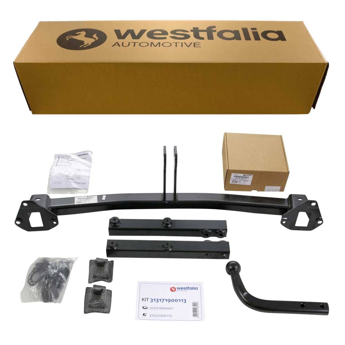 Westfalia Starre Anhaengerkupplung fuer Mercedes A-Klasse -W169- -BJ 09-2004-09-2012- Mercedes B-Klasse -W245- -BJ 06-2005-10-2011- - im Set mit 13-pol. fahrzeugspezifischem Elektrosatz - 313171900113