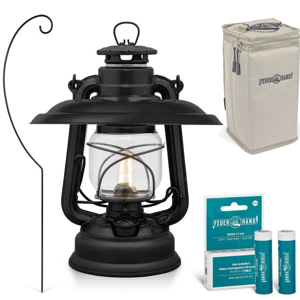 FEUERHAND LED Laterne Baby Special 476 Matt Black Komplett-Set 4.0 FEUERHAND LED Laterne Baby Special 476 Matt Black Komplett-Set 4.0