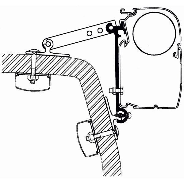 THULE Adapter Kit Universal Set fuer Markise 5200 302926