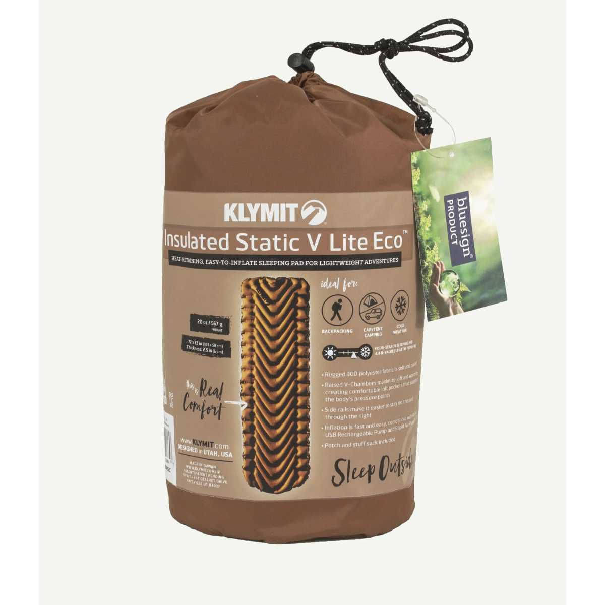 KLYMIT Insulated STATIC V ECO LITE Isomatte Orange - 06IEOR02C