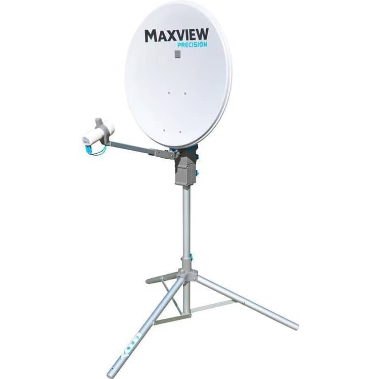 MAXVIEW Precision I.D 65 cm Alu Spiegel mit Sat ID Twin LNB 40025