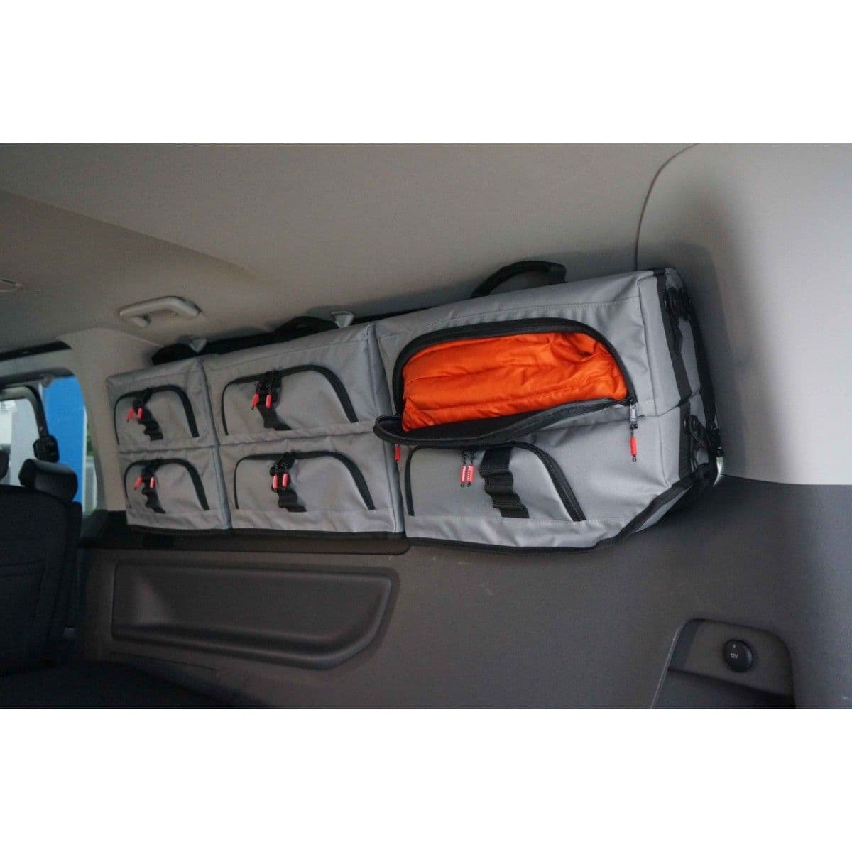 Fenstertaschen-Set FELLEISEN 3x Fenstertaschen fuer Ford Tourneo Custom L2 2012–2023- Fahrerseite- Hellgrau- ohne Thermomatte TST 0102 31-A