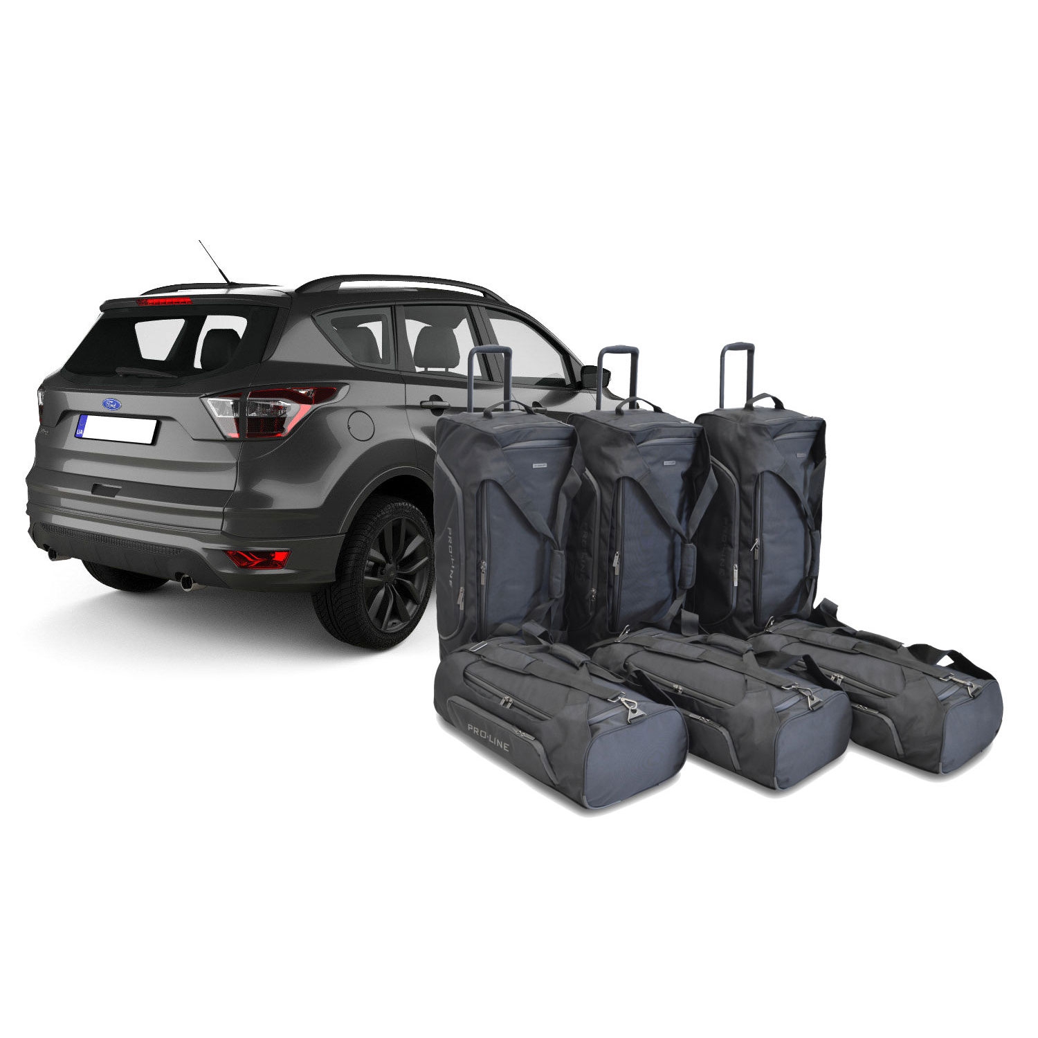 Car Bags Pro-Line F11801SP Ford Kuga PHEV Bj- 19- Reisetaschen Set- Auf Ihr Auto massgeschneidert- Das Original