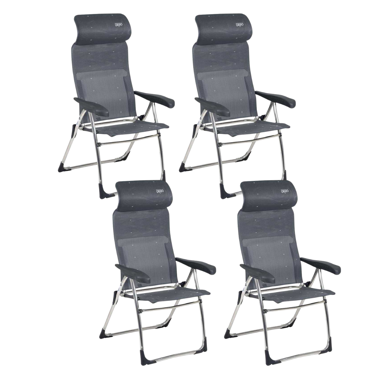 CRESPO Campingstuhl Classic Compact AL/215-C anthrazit 4er-Set CRESPO Campingstuhl Classic Compact AL-215-C anthrazit 4er-Set - 1104963
