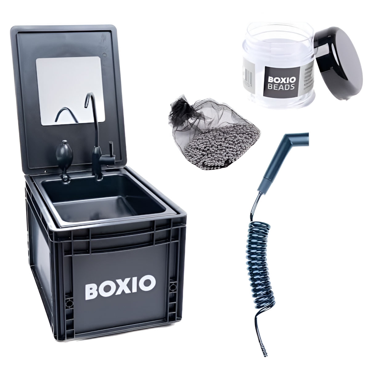 BOXIO - WASH PLUS Waschbecken Starter Set - BOX-WAS-BL-10-PLUS