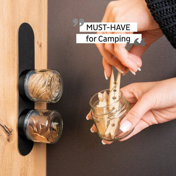 SILWY Feinkost Magnetglaeser BLACK - CLASSY -125 ml- FM-125-BCS-SM