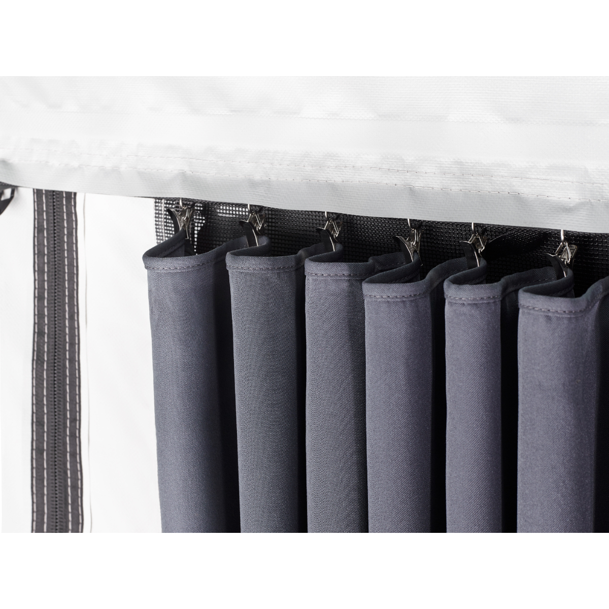 THULE Omnistor Gardinen für Markisenvorzelt RESIDENCE G3 Thule Vorhaenge - 301563 - Gardinen THULE Omnistor Residence G3 grau 300 - 400 cm
