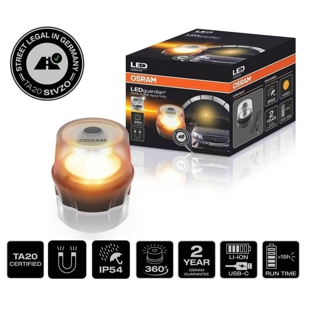 OSRAM LEDguardian® ROAD FLARE Signal TA20 Warn- und Sicherheitsleuchte - LEDSL104