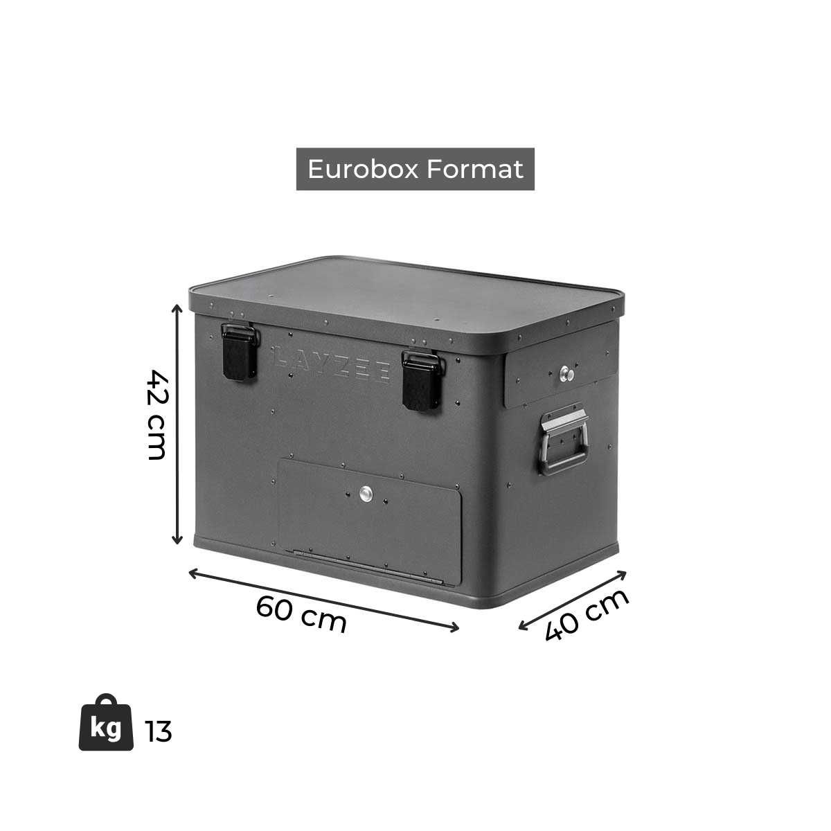 LAYZEE Kuechenbox Classic Anthrazit - LA-KI-STA