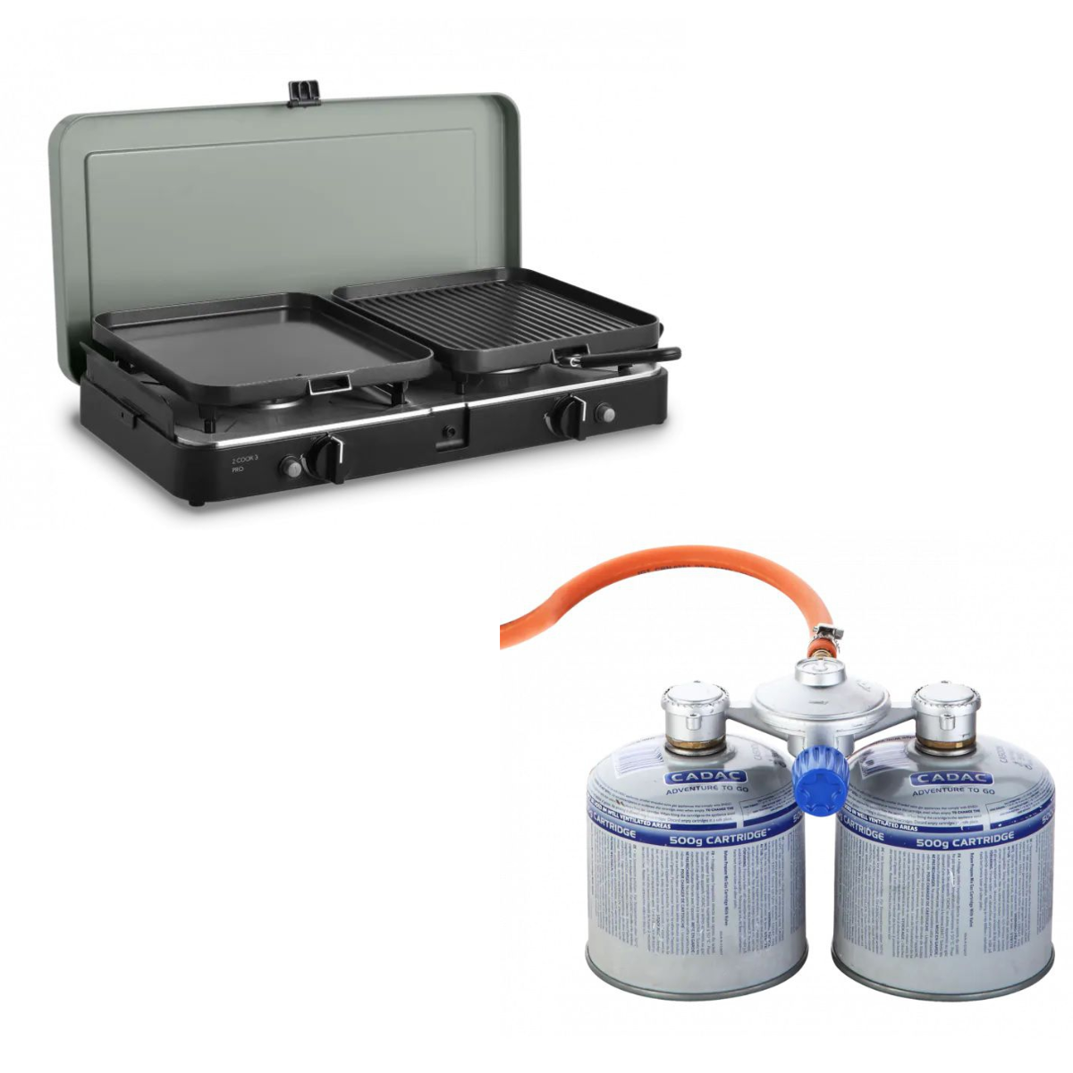 CADAC 2 Cook 3 Pro Deluxe 50 mbar - Einsteiger-Set - 203P1-20-DE 346-10-DE CA500-N