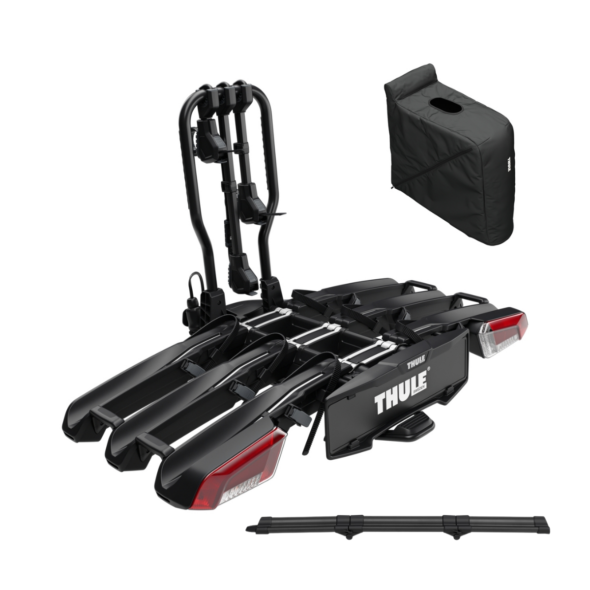 THULE 945 EasyFold 3 3B Fahrradtraeger inkl. Tasche und Auffahrschiene - Thule Artikelnummern- 9451 9456 9787