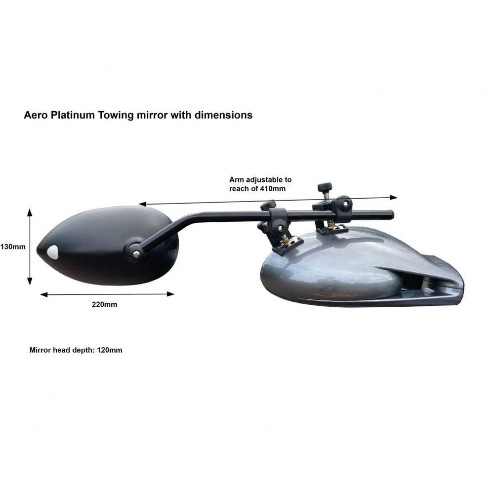 Milenco Universalspiegel Set Aero Platinum Caravanspiegel 6606