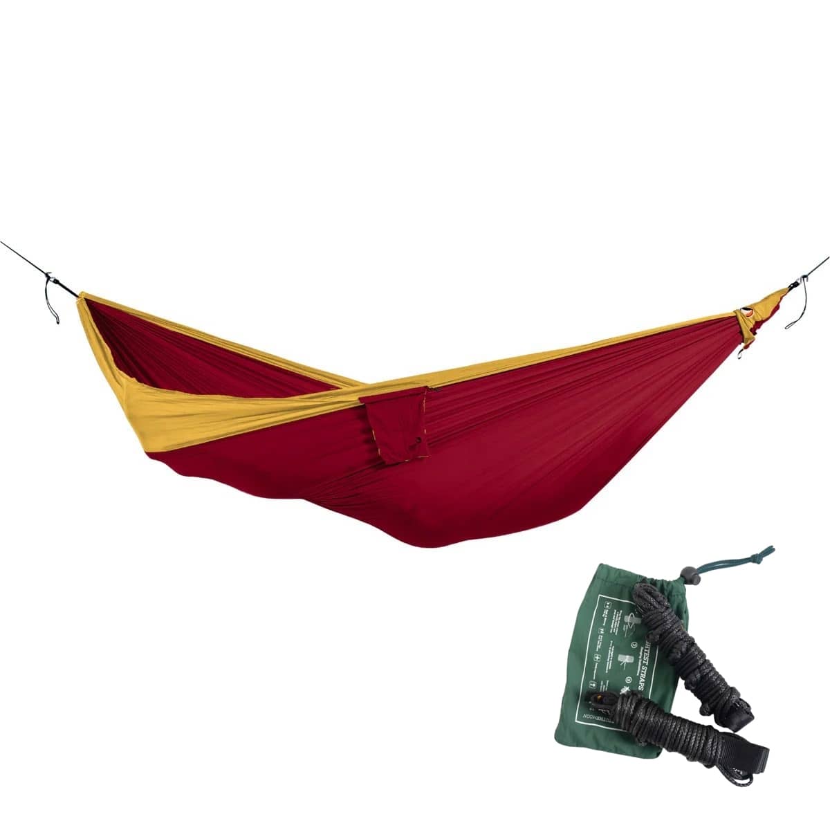 TICKET TO THE MOON King Size Hammock Hängematte Burgundy / Dark Yellow inkl. Lightest Straps TICKET TO THE MOON King Size Hammock Haengematte Burgundy - Dark Yellow inkl. Lightest Straps - TMK3437 TMLSTRAP