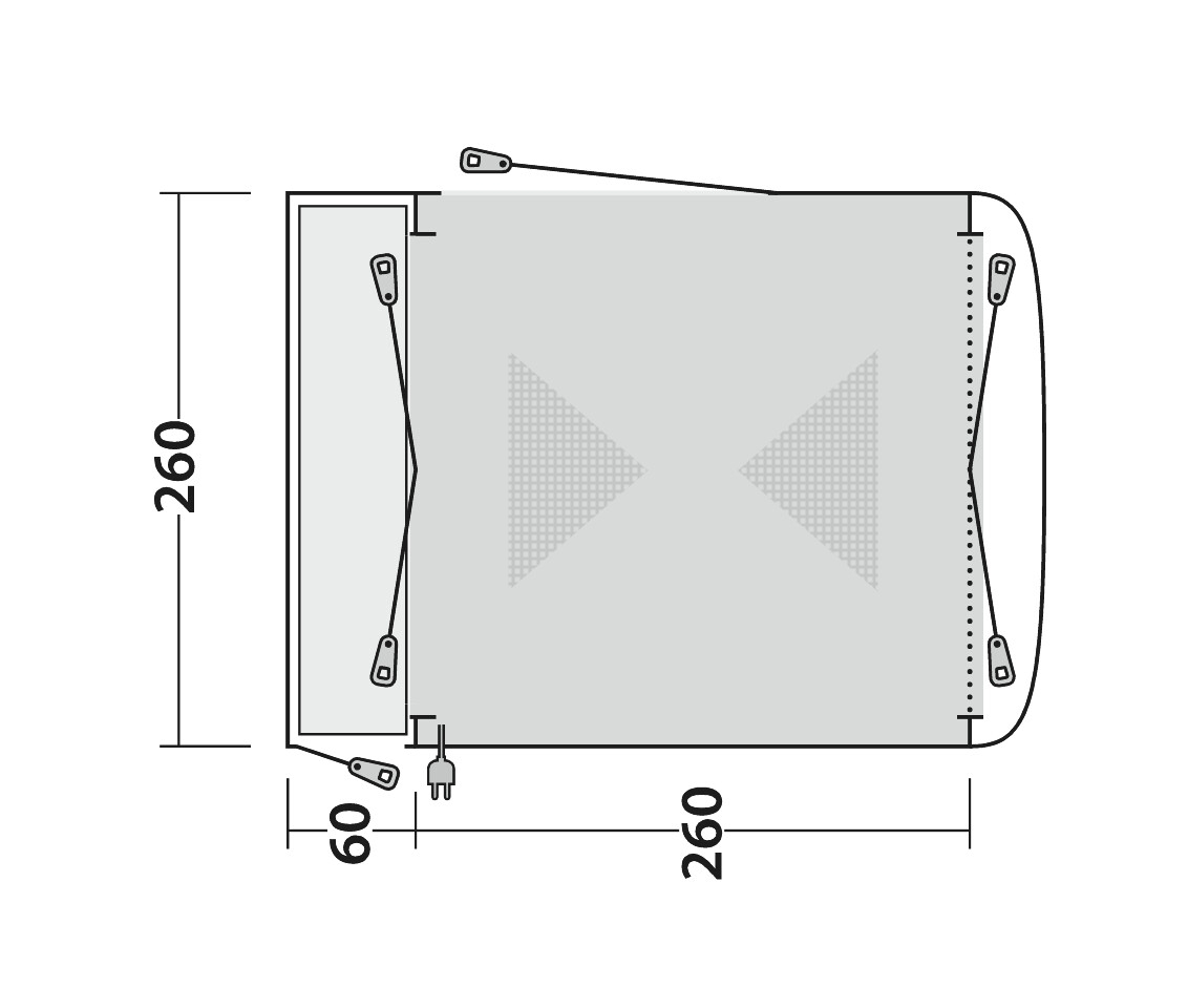 Outwell Busvorzelt Milestone Shade - 111100