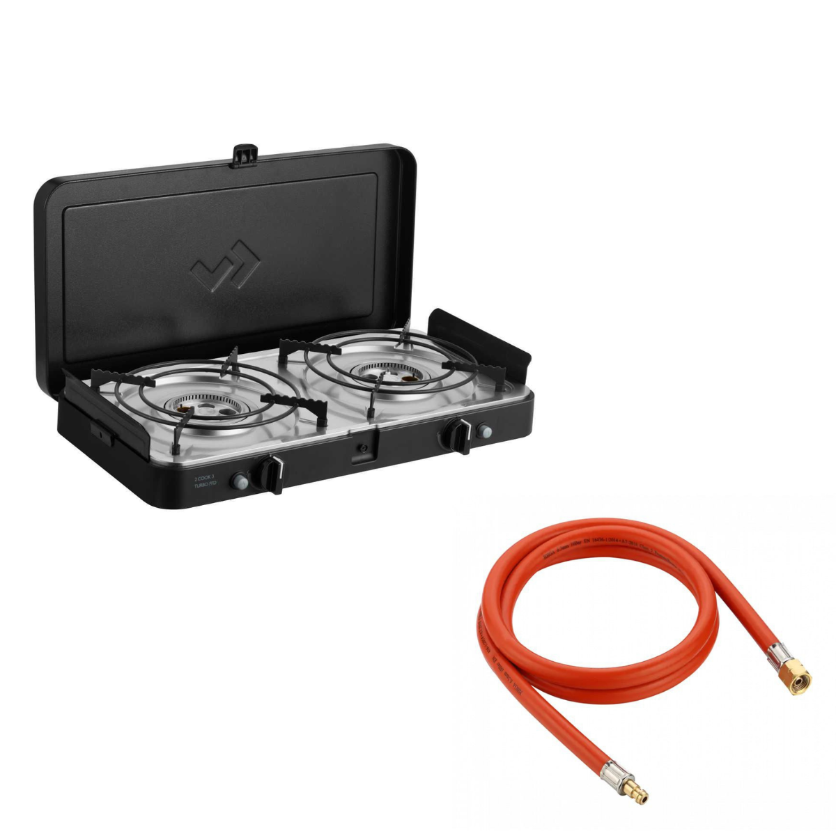 CADAC 2 Cook 3 Turbo FFD Stove 30mbar inkl. Schlauch Gas-Aussensteckdose 500 cm - 203F2C-10-EF 8526