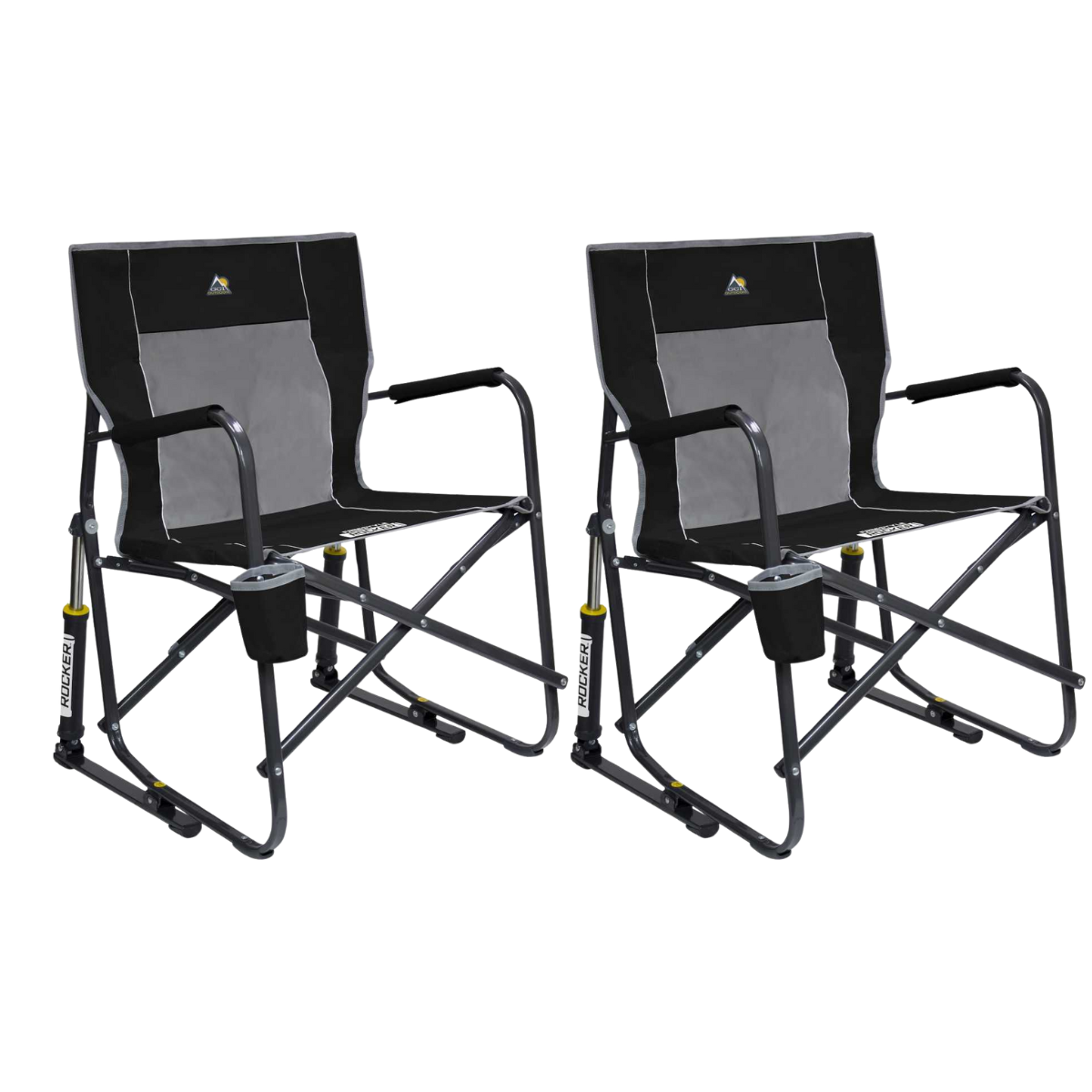Set GCI faltbarer Schaukelstuhl Freestyle Rocker Black 2 Stühle Set GCI faltbarer Schaukelstuhl Freestyle Rocker Black 2 Stuehle - 37010