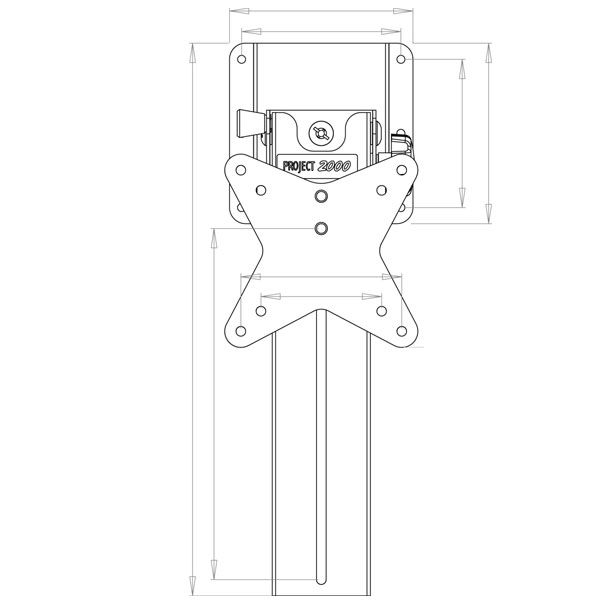 LIPPERT TFT-Deckenhalterung mit Drehplatte - 12591-3000-10-000