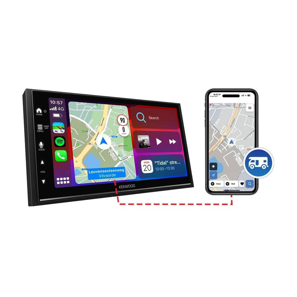 KENWOOD 6-8 Zoll Digital Media Moniceiver DMX7722DABS