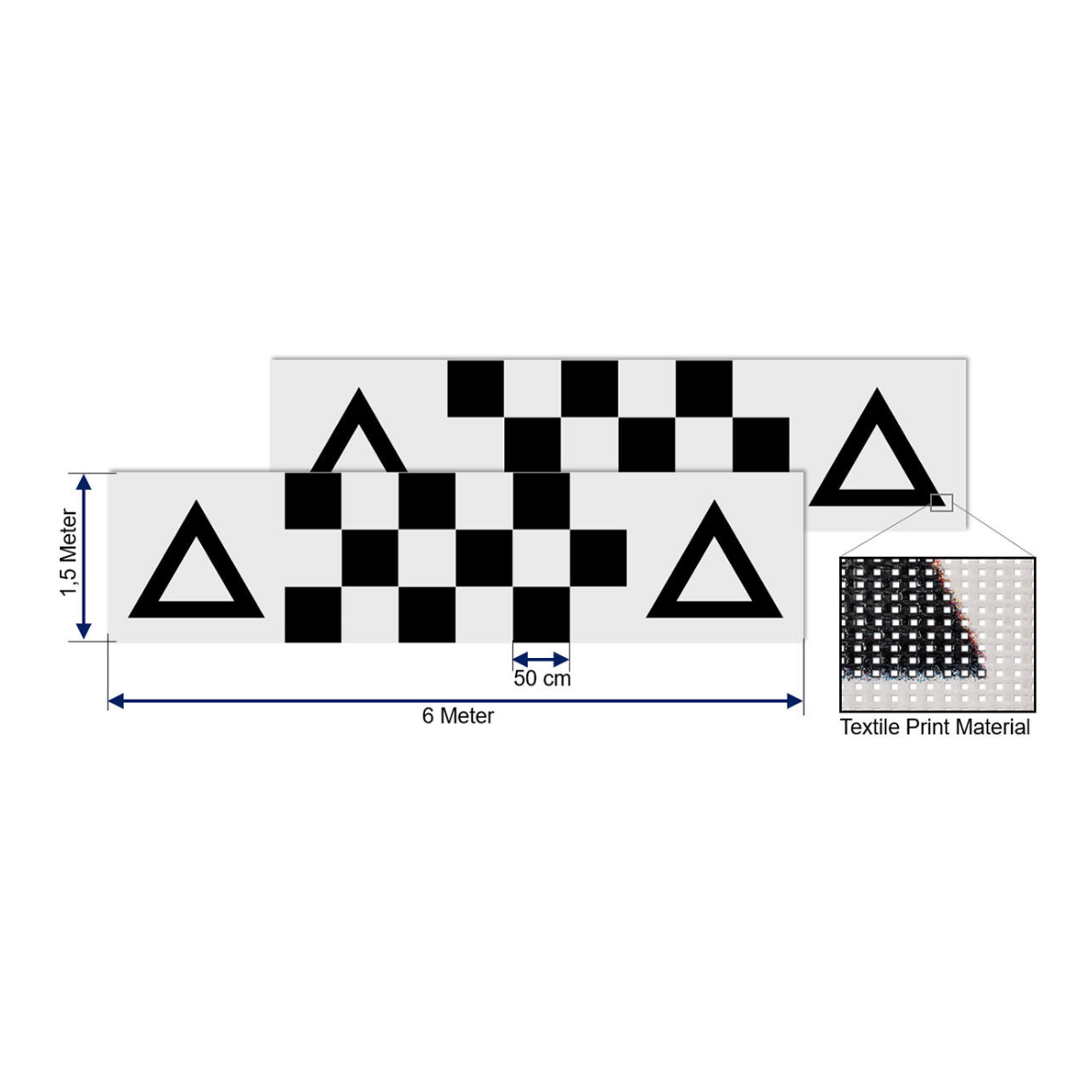 ALPINE Kalibrierungs-Matten fuer Alpine HCS-T100 360°-Kamerasystem - KTX-T100