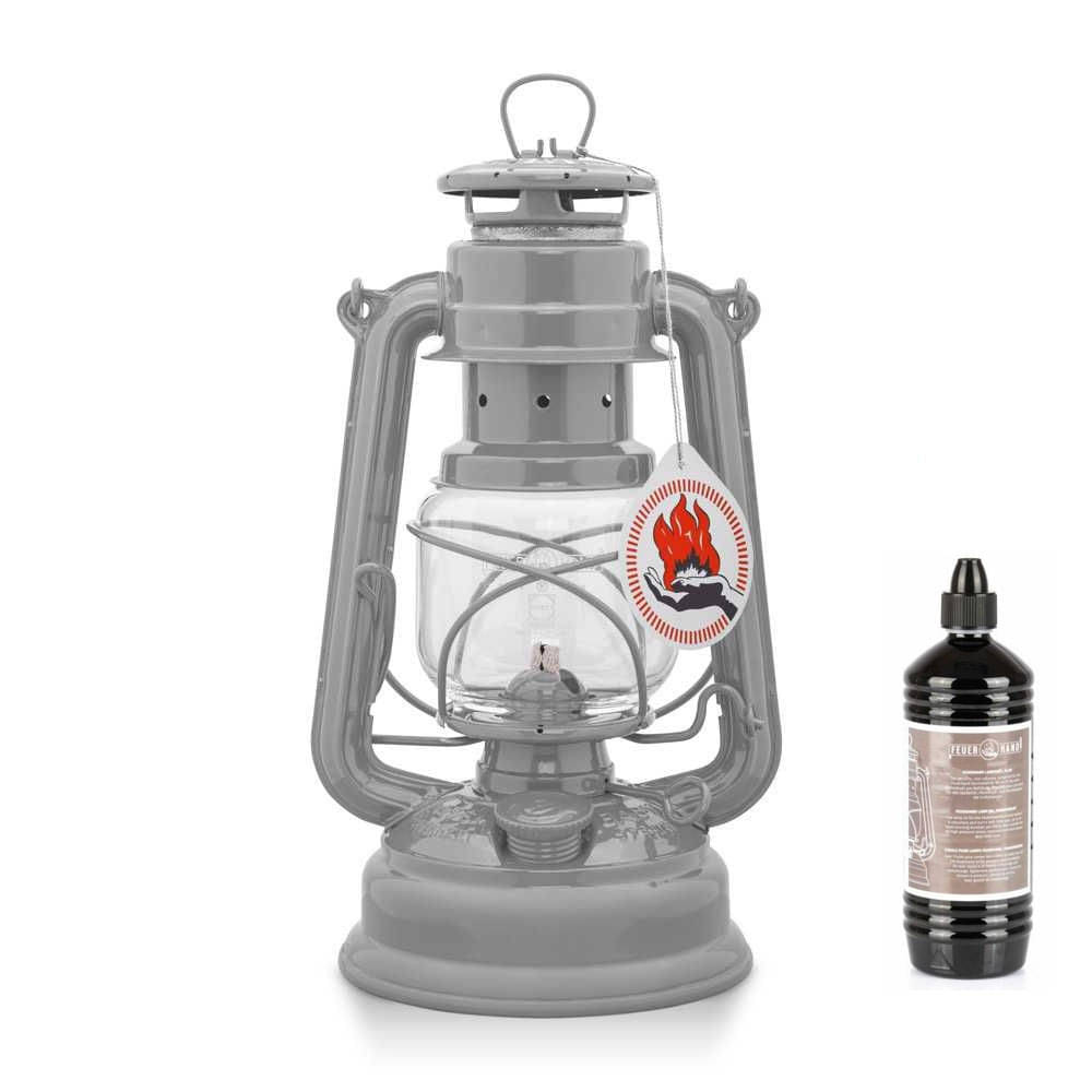 FEUERHAND Sturmlaterne 276 Nordic Grey Starter-Set 2.0