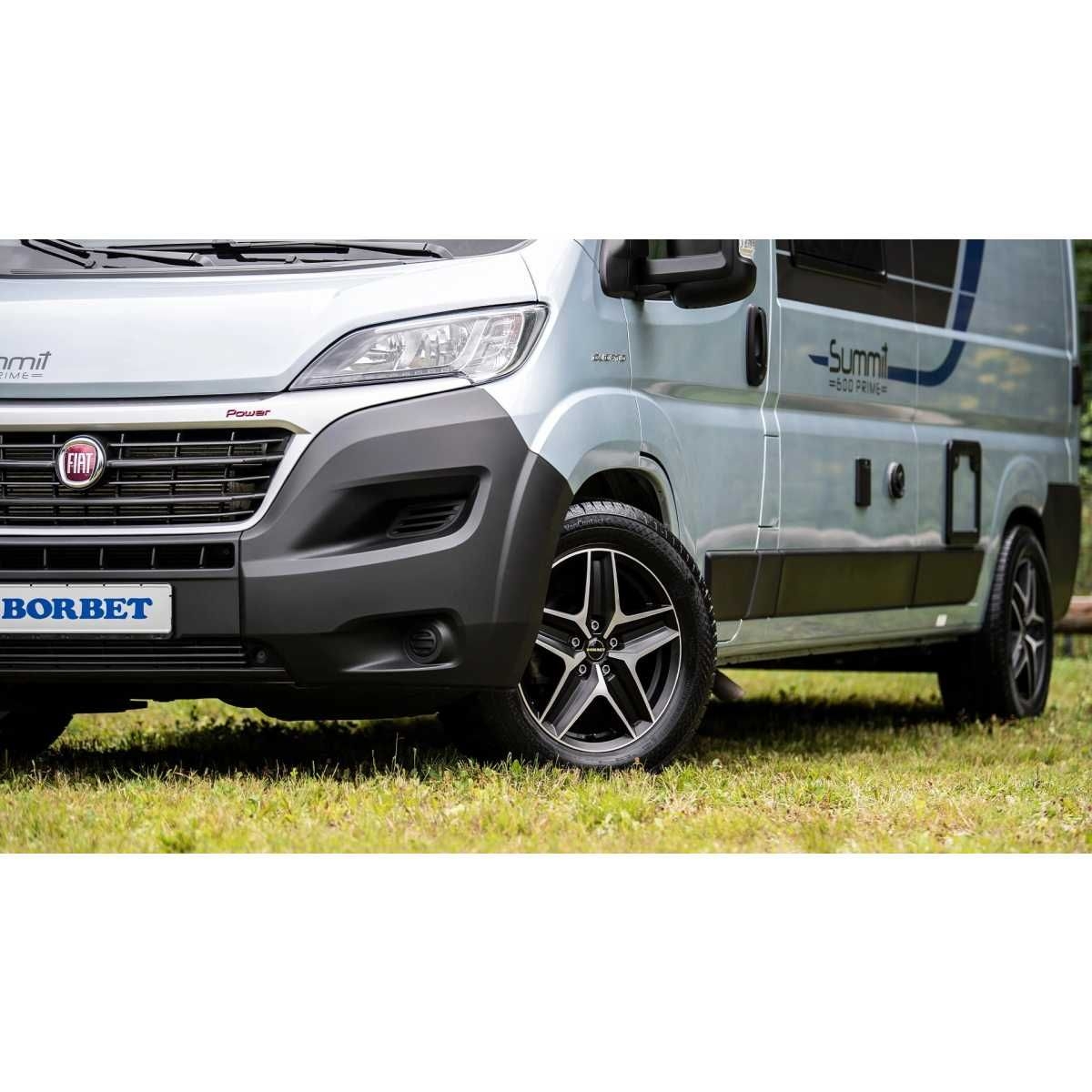 BORBET Alufelge CWZ mistral anthracite polished glossy 18 Zoll fuer VW T5-T6-T7 - Amarok - CWZ 75843120565-1MAGP