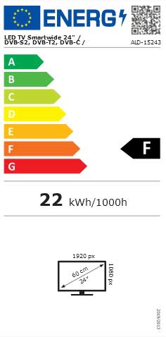 ALDEN LED-TV 24 Zoll Smartwide - ALD-15243