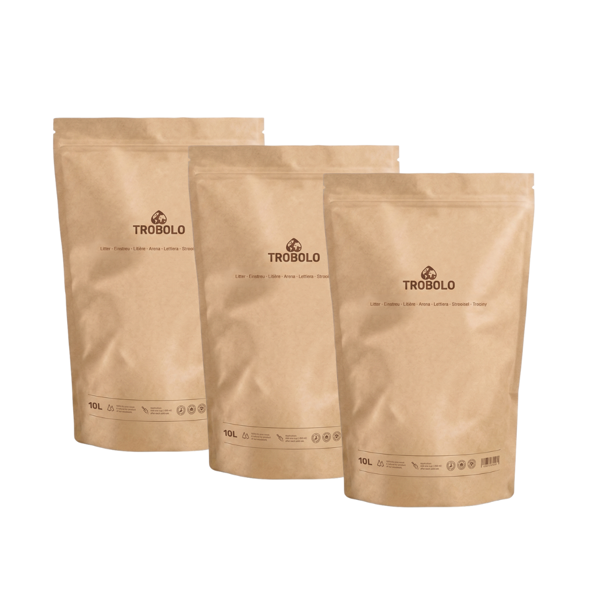 TROBOLO Einstreu fuer Trenntoiletten 10 L 3er-Set - ESXX1325