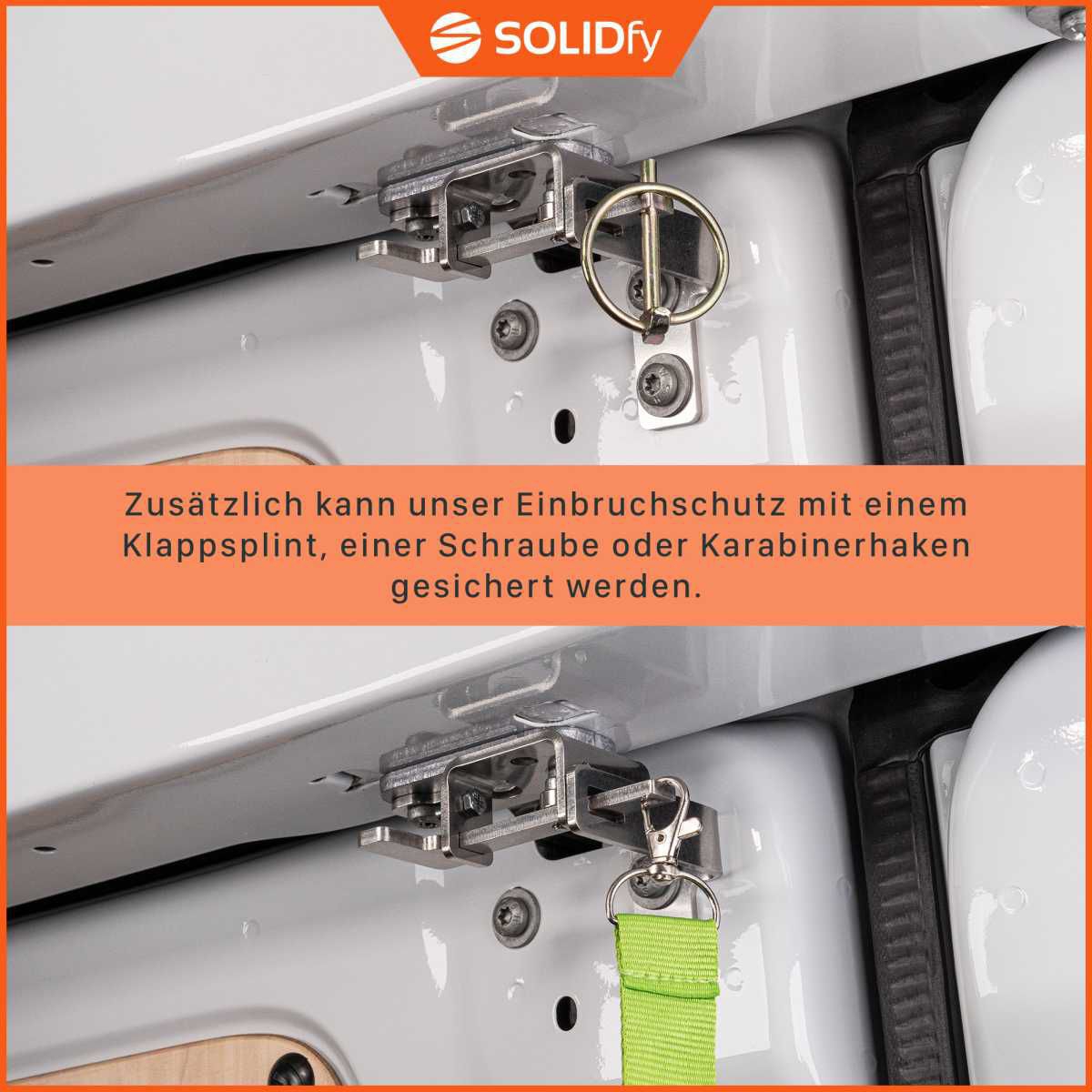 SOLIDfy® Einbruchschutz Prick Stop Hecktür MB Sprinter 2006-2018 / VW Crafter 2006-2016