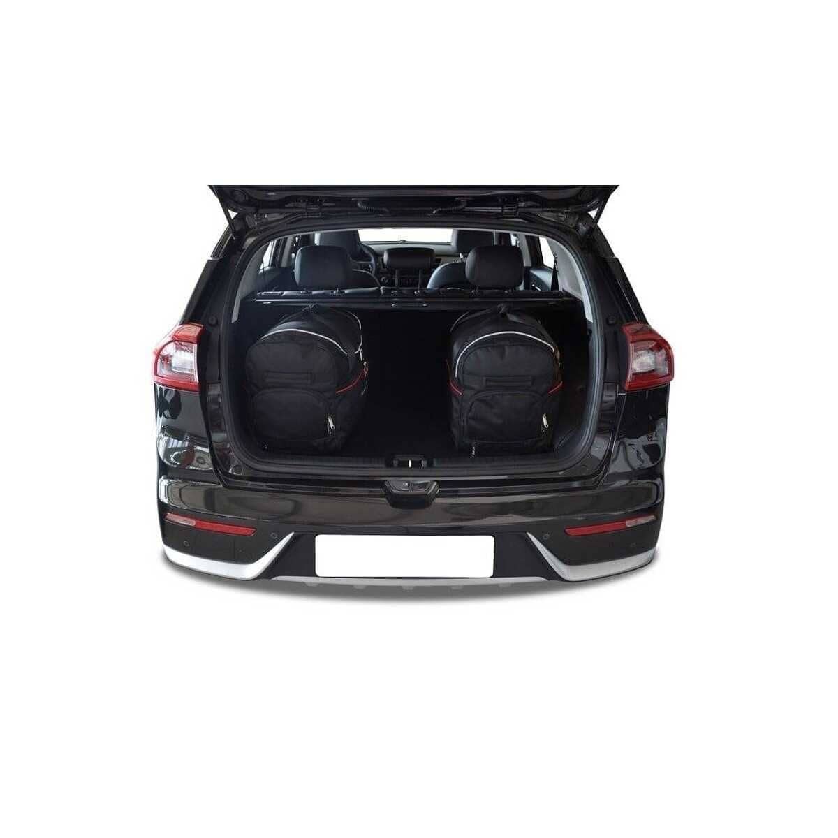 KJUST Kofferraum Taschen Set fuer KIA NIRO ab Bj. 2016 3er-Set - 7022007