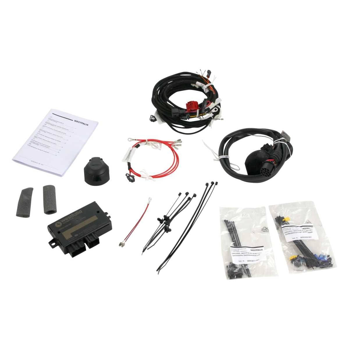 Westfalia Abnehmbare Anhaengerkupplung fuer Audi A3 Sportback -8PA- -BJ 09-2004-03-2013- - im Set mit 13-pol. fahrzeugspezifischem Elektrosatz - 305300900113