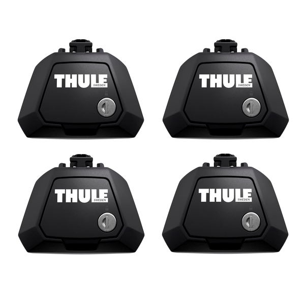 Thule Raised Rail Evo - 710410 - THULE 7104 Evo Raised Rail Fusssaetze fuer Dachtraeger offene Reling 710410 neue Version ab April 2021