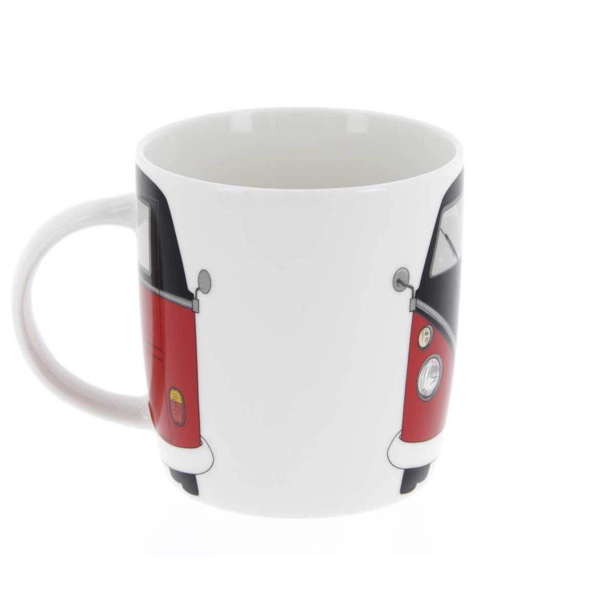 VW Collection VW T1 Bulli Bus Kaffeetasse rot-schwarz - BUTA07