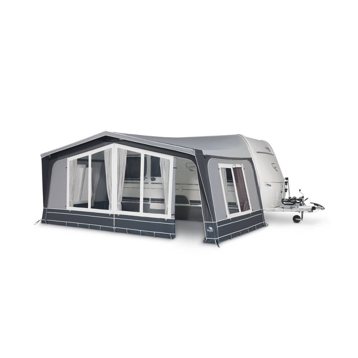 DOREMA Wohnwagen-Vorzelt DIAMOND XL- Gr. 21- Umlauf 1150-1175 cm- Tiefe 270 cm- 25 mm Stahlgestaenge - 4441 - S25 241 56 PG