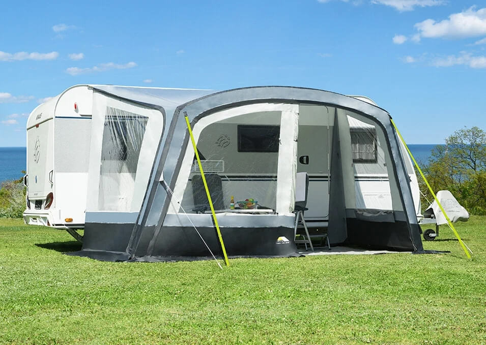 DWT aufblasbares Sonnenvordach Sunny Air 300 inkl. Vorder- und Seitenwaenden 300 x 250 cm - 143101